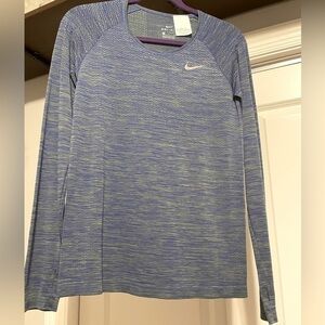 NWOT Nike. Size small. Long sleeve. Dri-fit. Blue
